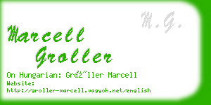 marcell groller business card